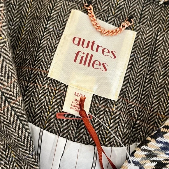 Anthropologie Black and White Houndstooth Blazer - Picture 3 of 5